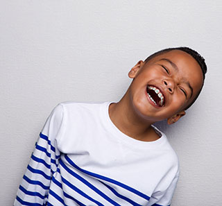 Boy smiling