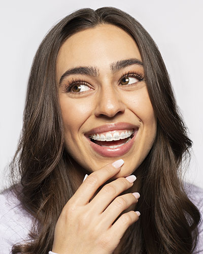 Woman smiling